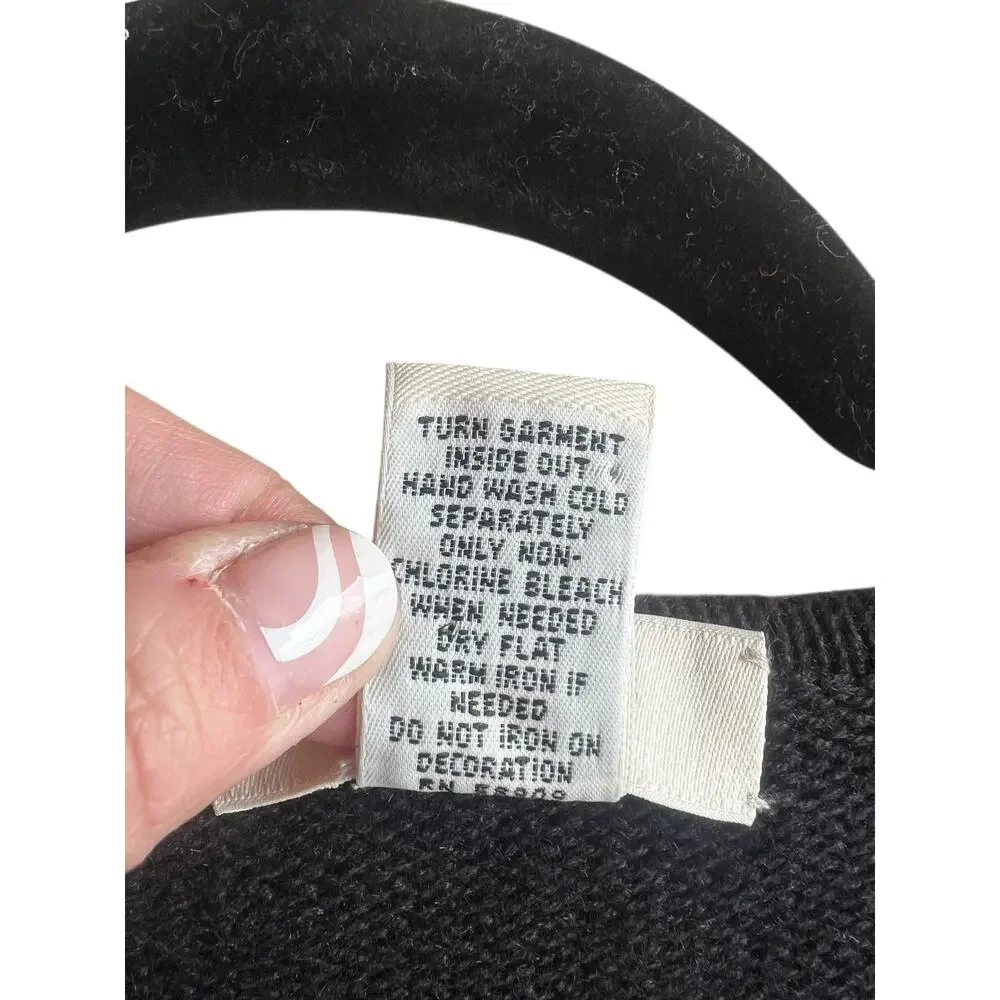 Bechamel Women Vintage 90s Novelty Cottage School Teacher Cardigan Zip Sweater M - Picture 13 of 13